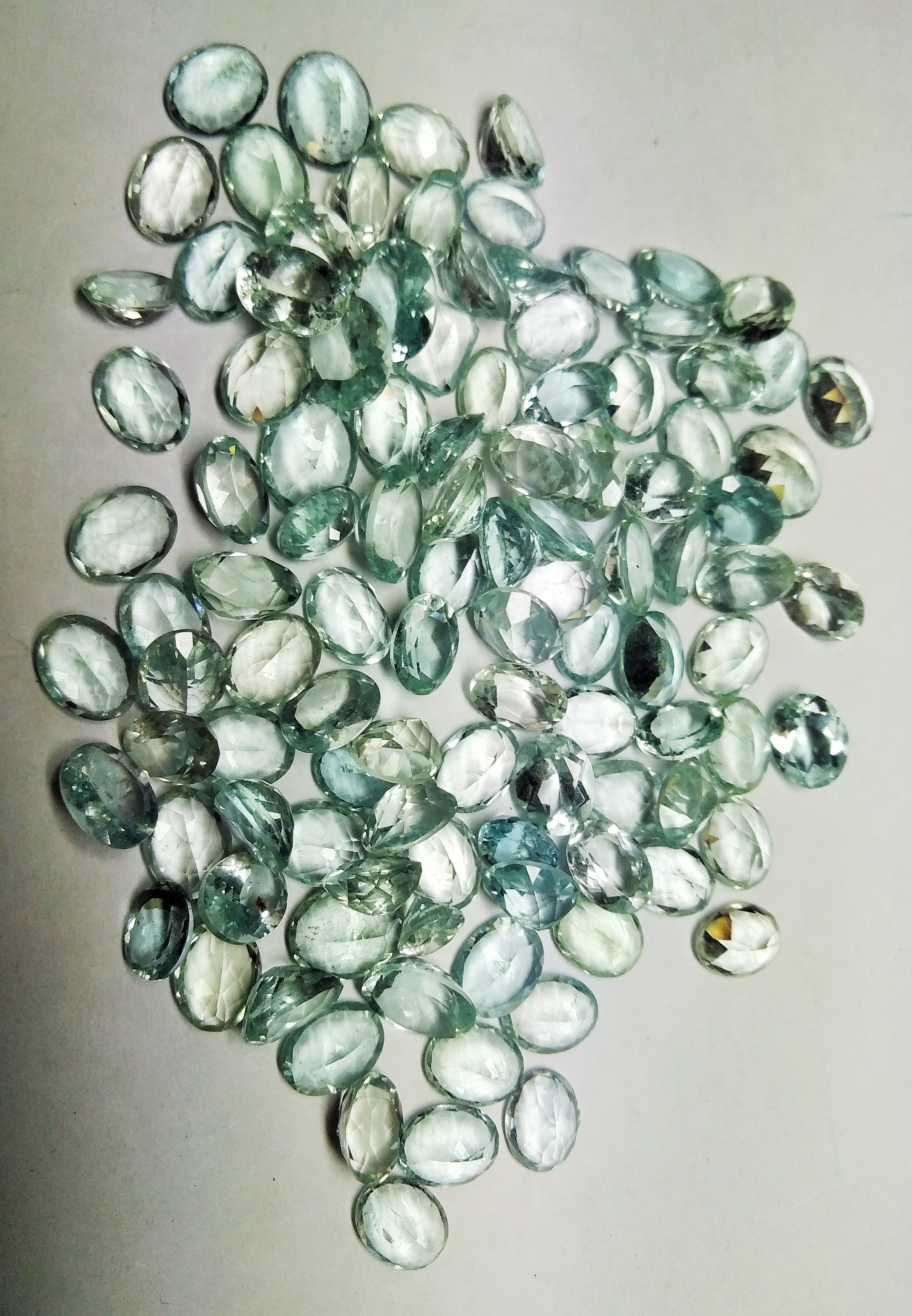 Aquamarine oval